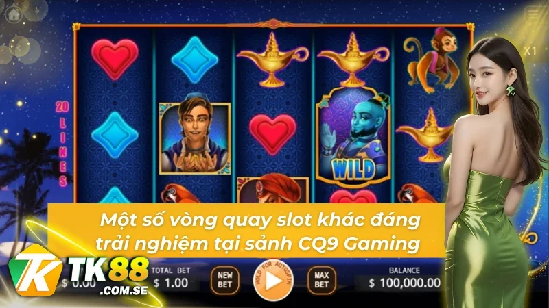 Những trò chơi không kém phần thú vị tại game slot CQ9