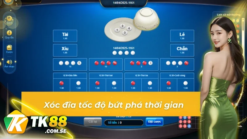 Xóc đĩa 30s tốc độ bứt phá thời gian